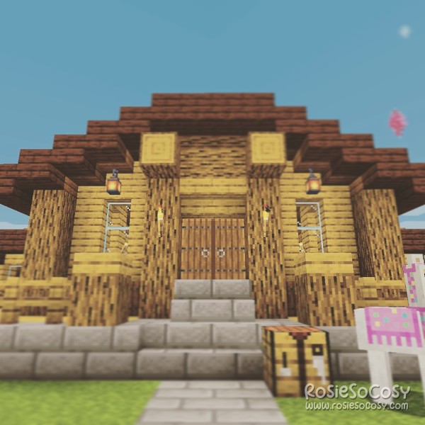 Survival house in Minecraft