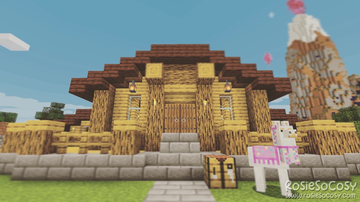 Survival house in Minecraft