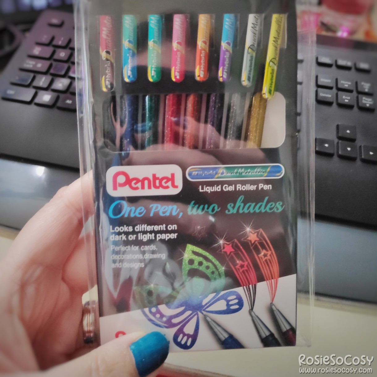 Pentel Duo Gelroller Gel Pens K110 8 Colours Kleuren