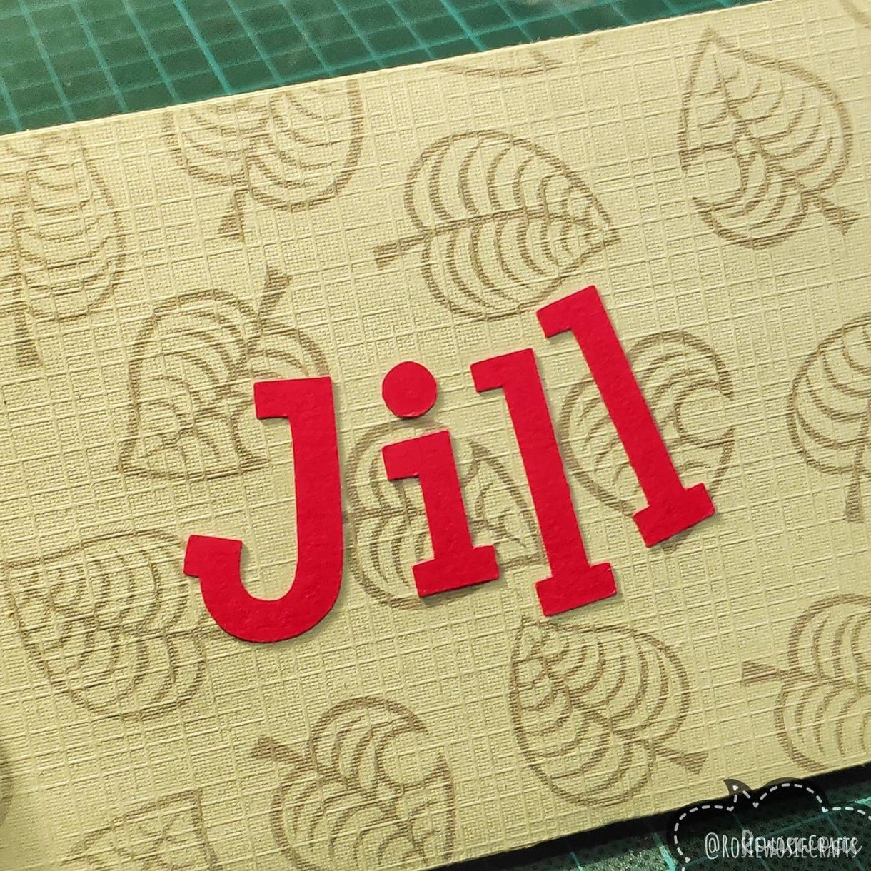 Animal Crossing card/envelope for Jill
